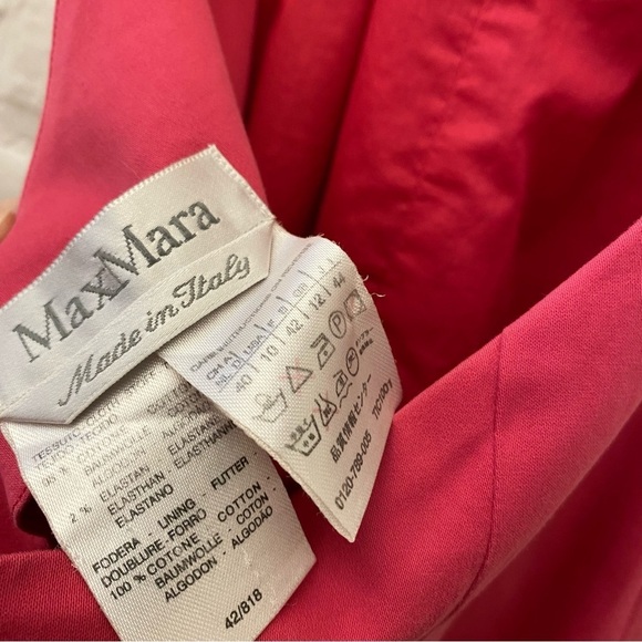 MaxMara || Keyhole Halter Dress A-line Backless Pink US 10 - Picture 4 of 7